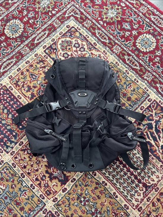 Oakley Other - Oakley Black Utility Backpack with Buckle Straps Mini RARE